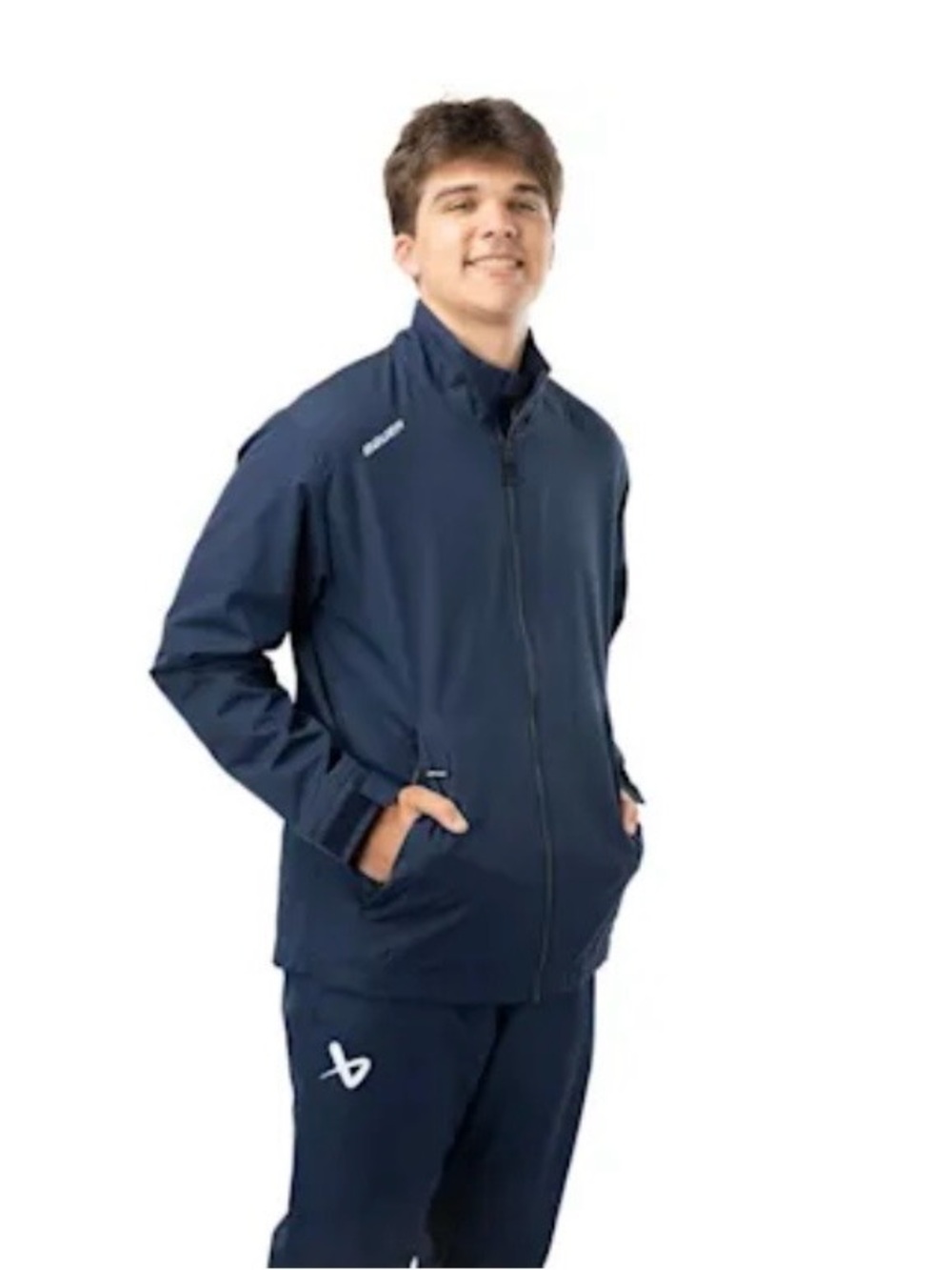 BAUER Team Lightweight Navy Jacket Youth XL Hockey